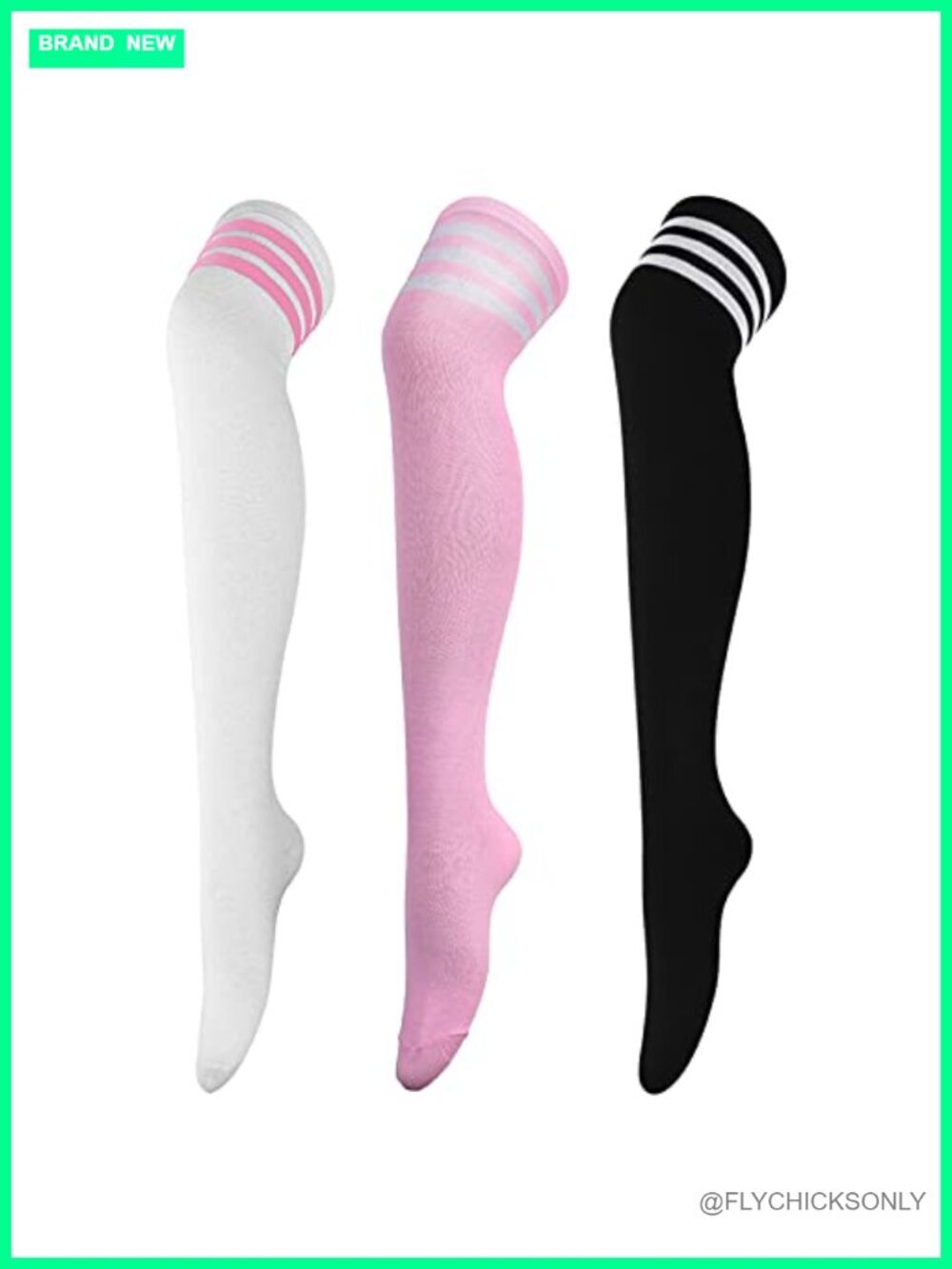 Over Knee Striped Thigh High Socks Long Boot Stockings Leg Warmers